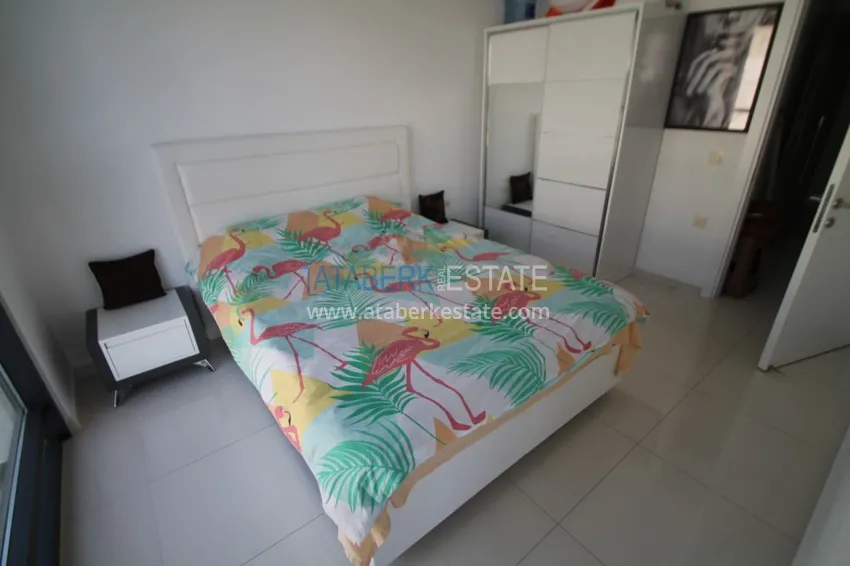 Purchase  Furnished flat in Kestel with a partial sea view in a comfortable complex  13 