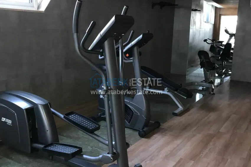 Furnished flat in a new complex with it's own beach in Alanya 14 