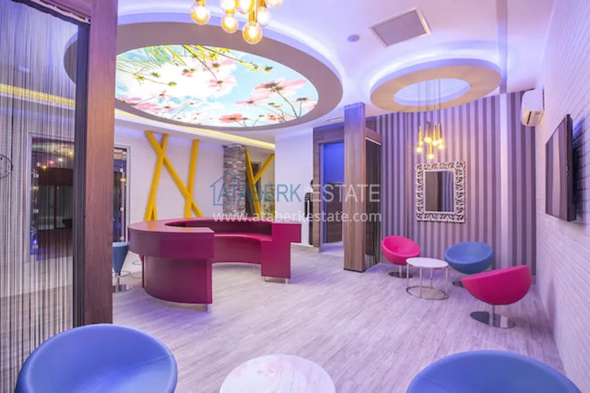 Furnished flat in Avsallar in elite complex  16 