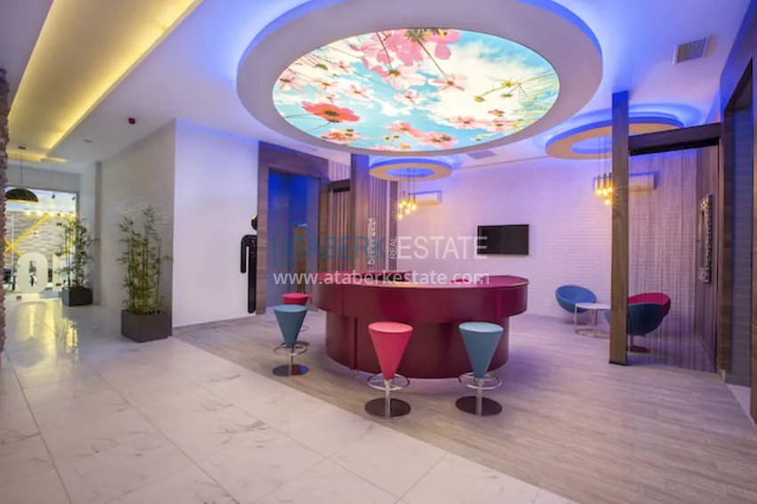 Furnished flat in Avsallar in elite complex  17 