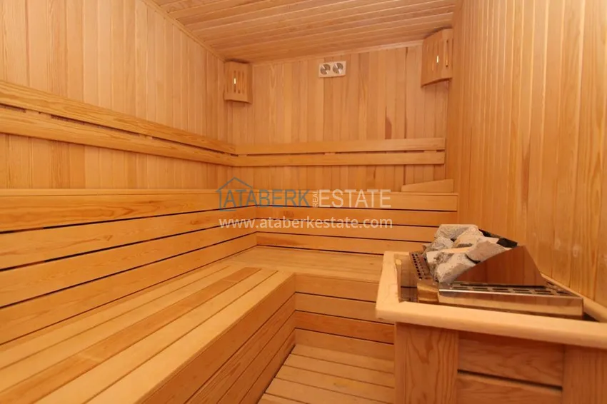 Furnished flat in Kestel in a modern complex by the sea 15 