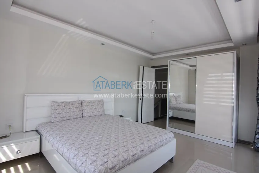 Purchase Furnished flat on two levels with a sea view in Kestel 15 