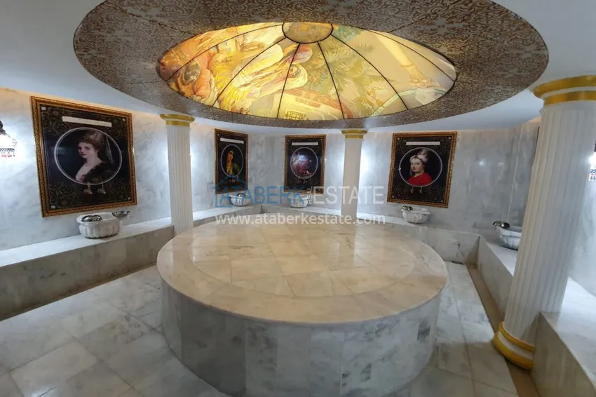 Apartment in Kargicak with furniture overlooking the sea in a premium complex 17 