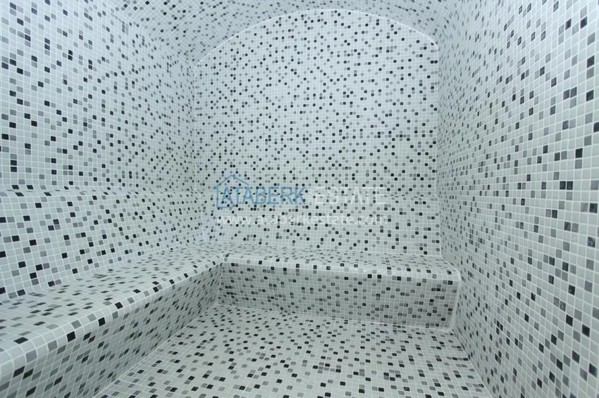 Furnished flat in Kestel in a modern complex by the sea 16 