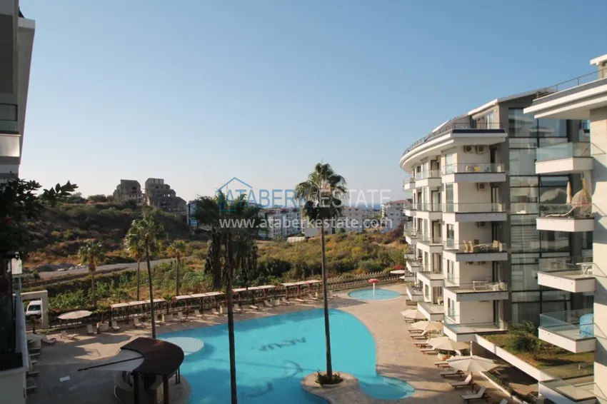 Purchase  Furnished flat in Kestel with a partial sea view in a comfortable complex  19 