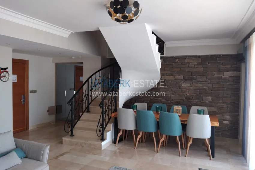 Purchase Furnished duplex flat in elite complex in Mahmutlar 1 