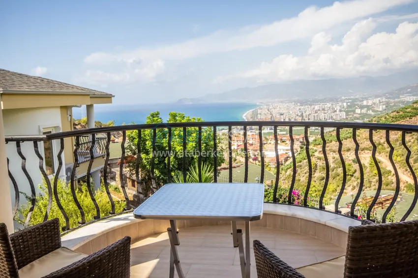 Villa in Kargicak with breathtaking views in a villa site 3 