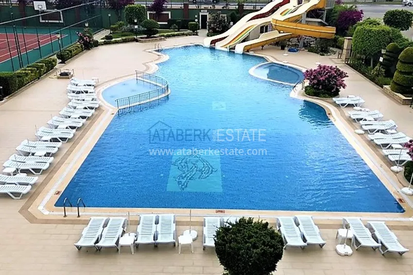 Furnished flat with a sea view on the coast line of Tosmur in the complex  5 