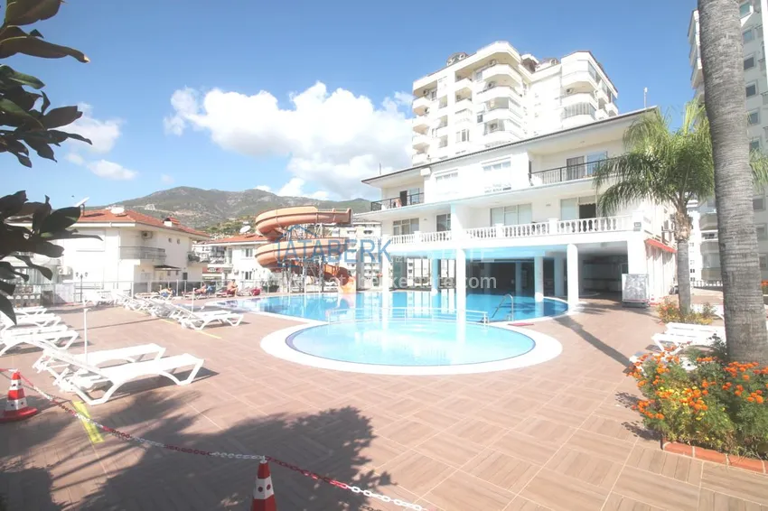 Furnished flat with a glazed balcony and a partial sea view in Cikcilli 2 