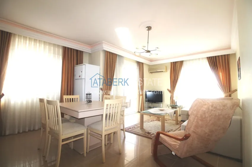 Purchase Furnished flat with a glazed balcony and a partial sea view in Cikcilli 3 