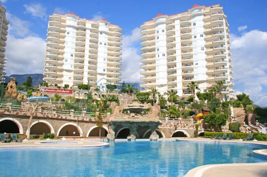 Furnished apartment with open views of the sea and mountains in Mahmutlar 1 