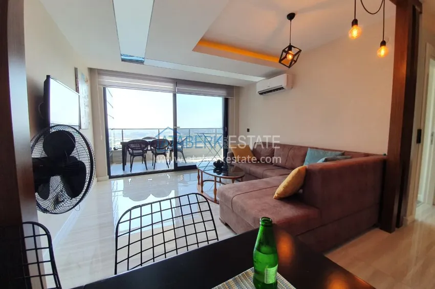 Purchase  Apartment in Kargicak with furniture overlooking the sea in a premium complex 1 