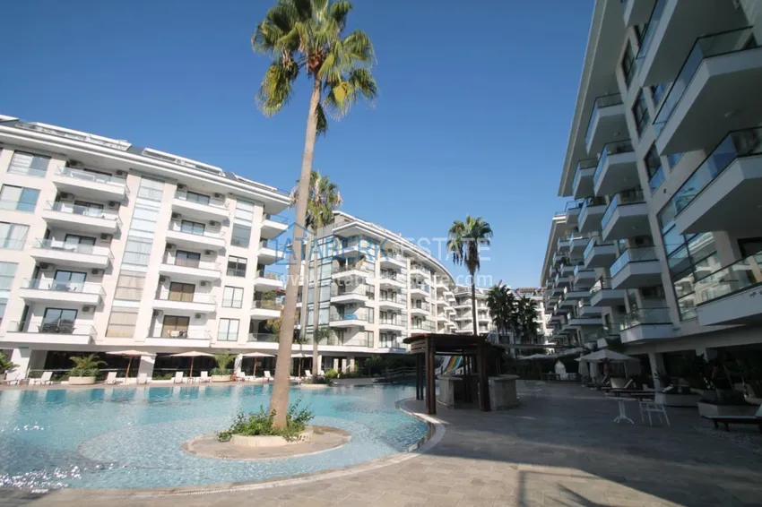 Furnished flat in Kestel with a partial sea view in a comfortable complex  2 