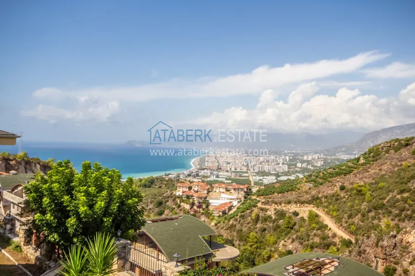 Purchase Villa in Kargicak with breathtaking views in a villa site 30 
