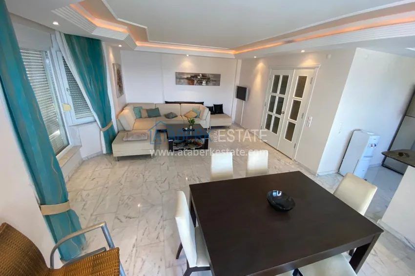 Purchase  Furnished flat with a sea view on the coast line of Tosmur in the complex  8 