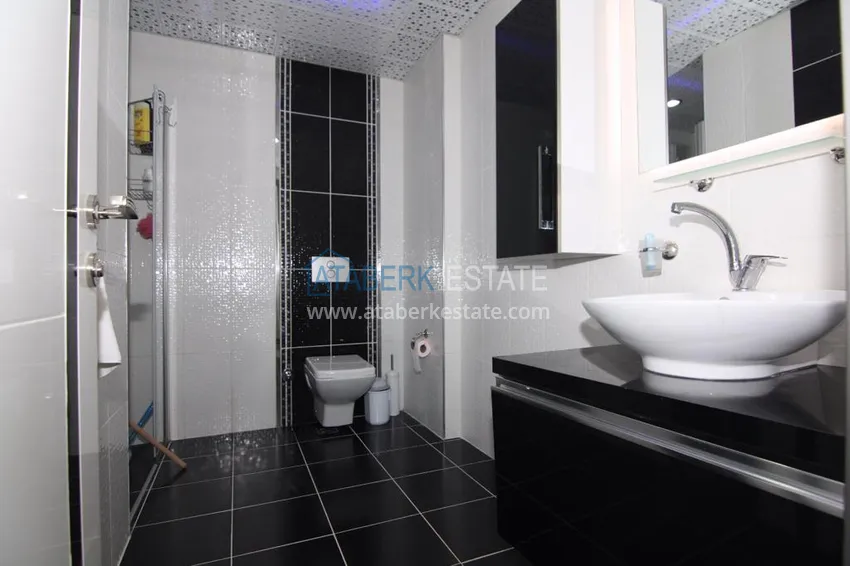 Purchase Furnished flat on two levels with a sea view in Kestel 22 