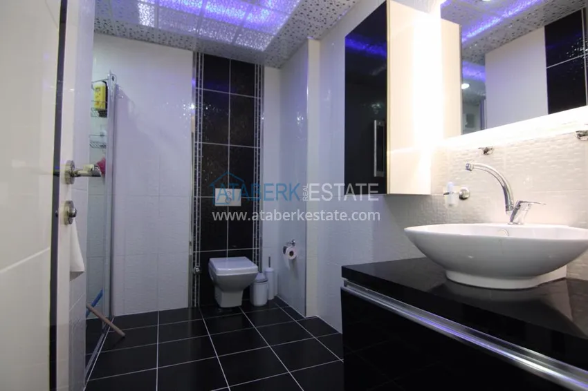 Purchase Furnished flat on two levels with a sea view in Kestel 23 