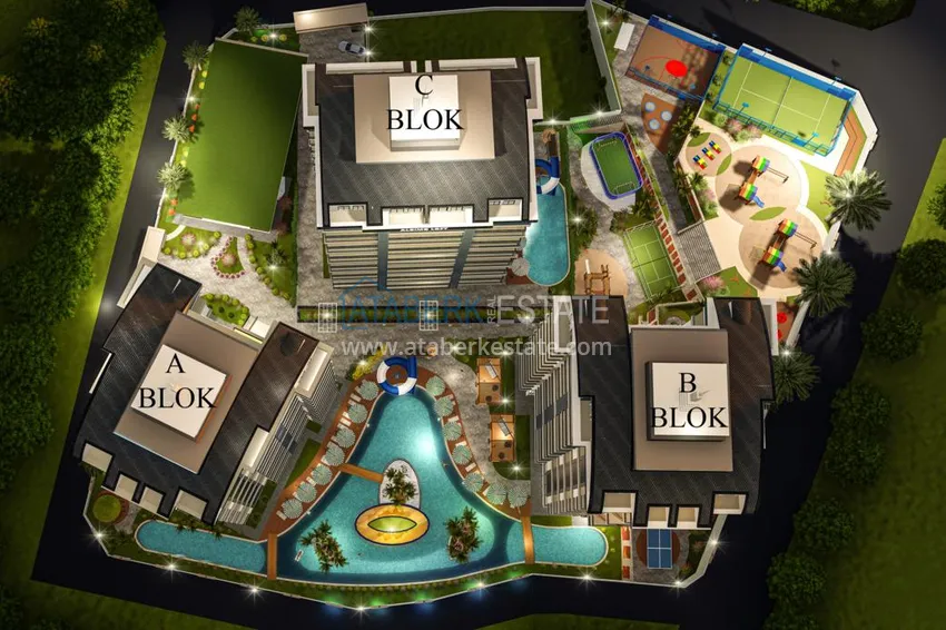 Apartments in the complex under construction from investor 9 