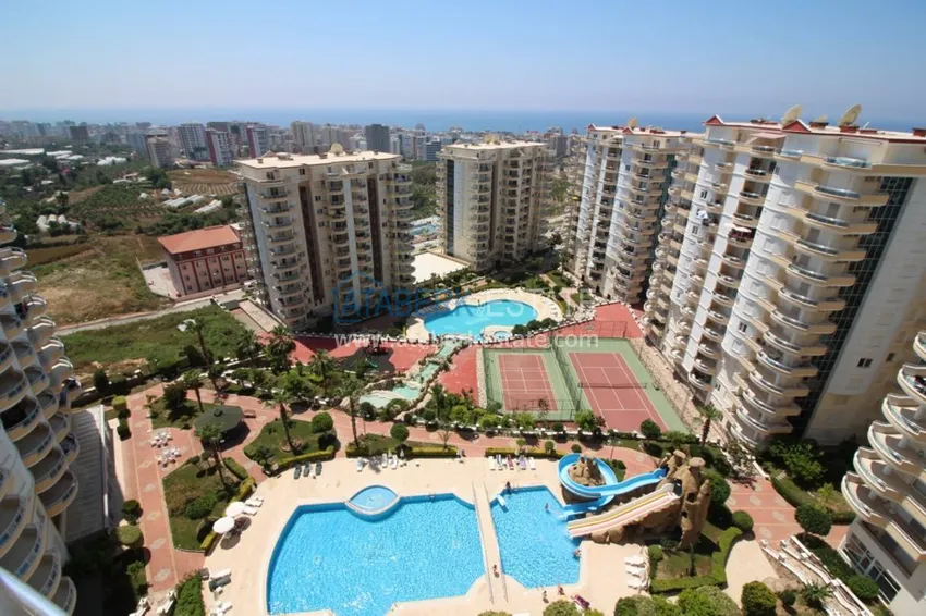 Furnished apartment with open views of the sea and mountains in Mahmutlar 3 