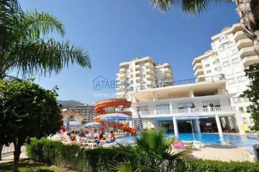 Furnished flat with a glazed balcony and a partial sea view in Cikcilli 1 