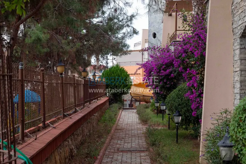 A furnished townhouse flat with seaview in Avsallar  3 