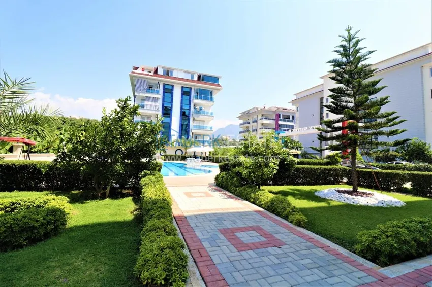 Furnished flat in Kestel in a modern complex by the sea 3 