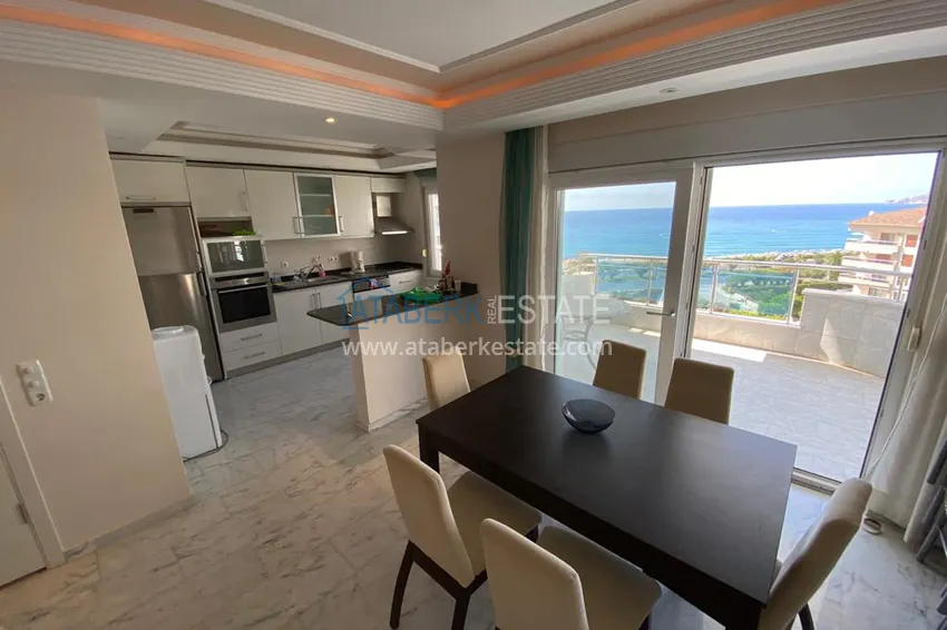 Purchase  Furnished flat with a sea view on the coast line of Tosmur in the complex  10 