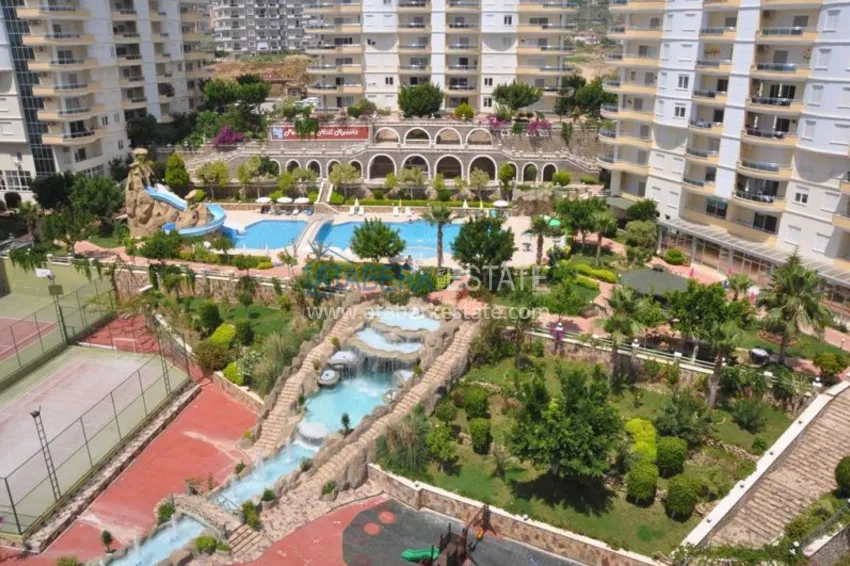 Furnished apartment with open views of the sea and mountains in Mahmutlar 5 