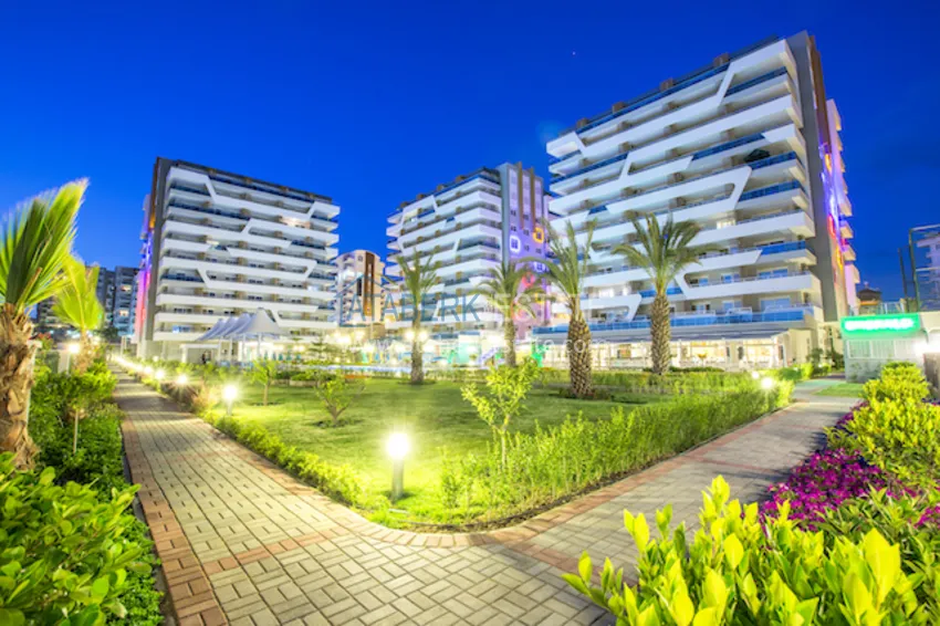 Furnished flat in Avsallar in elite complex  4 