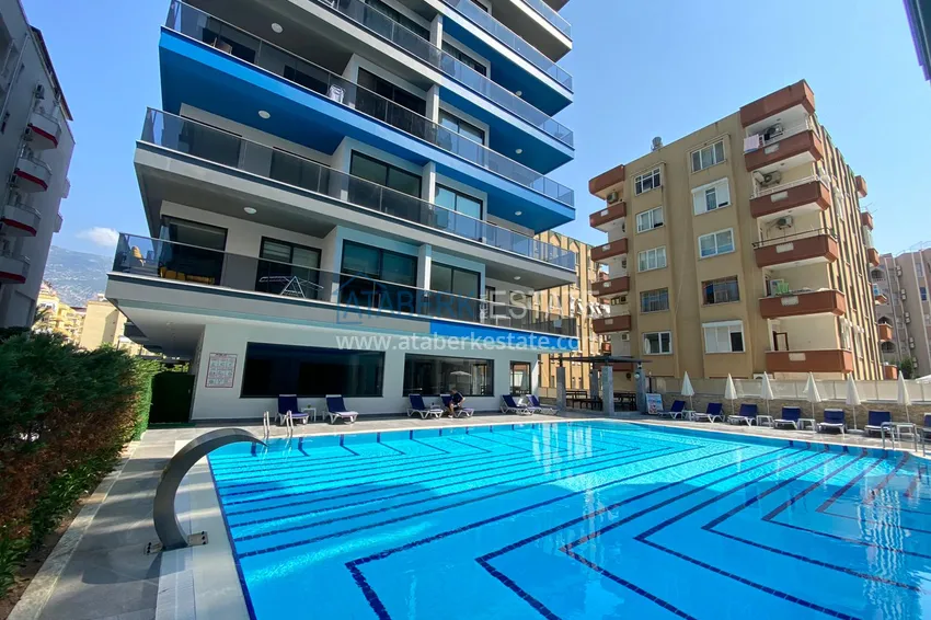 Flat in Mahmutlar with open sea views in the elite complex on the coast line  4 