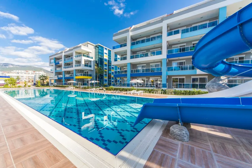 Flat in Kestel with a partial sea view in a comfortable complex  3 