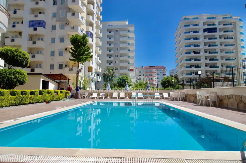 Furnished flat with glazed balconies in Mahmutlar  1 