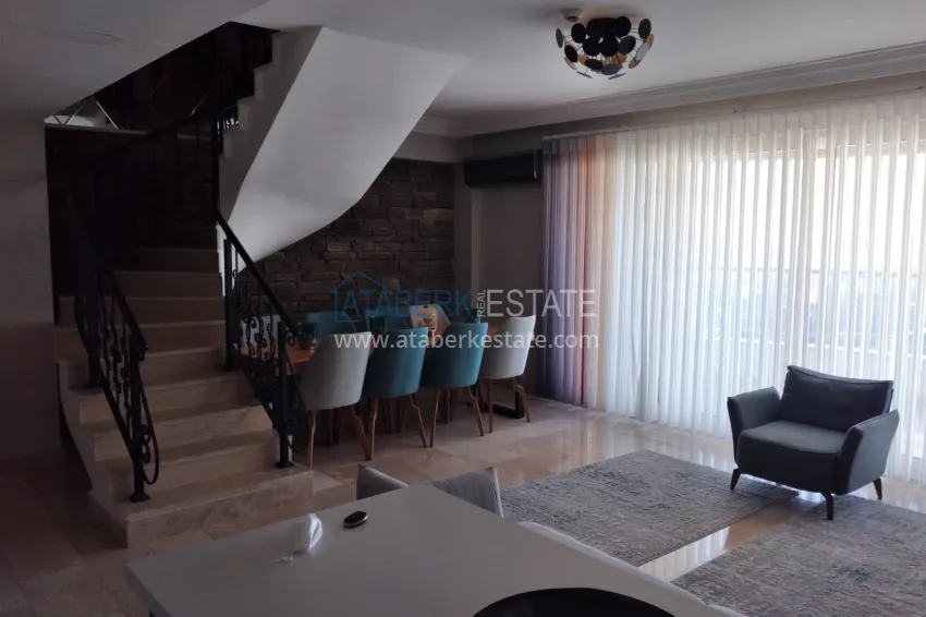 Purchase Furnished duplex flat in elite complex in Mahmutlar 3 