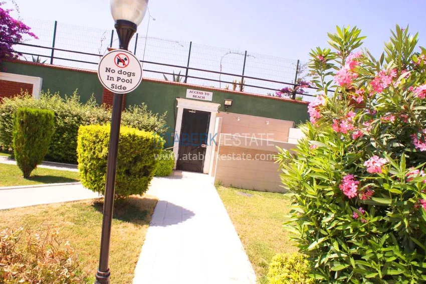 Furnished flat with a sea view on the coast line of Tosmur in the complex  8 