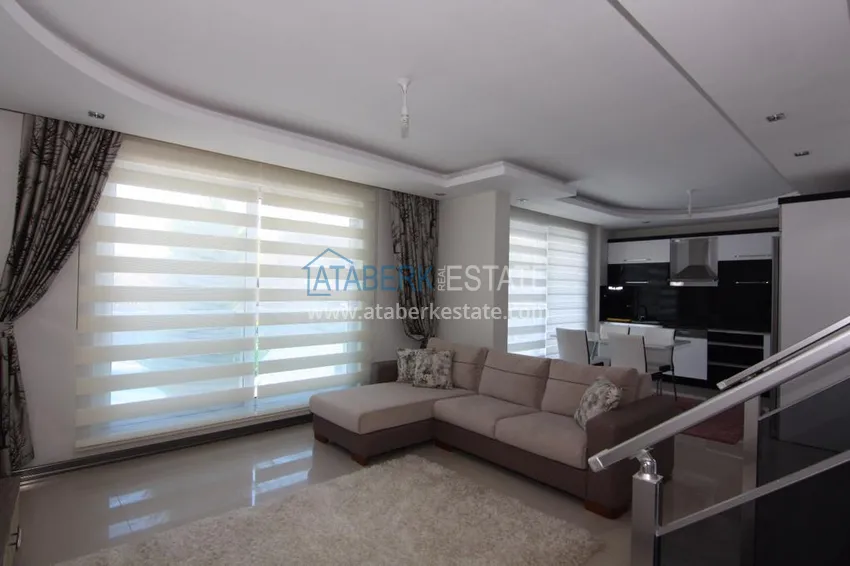 Purchase Furnished flat on two levels with a sea view in Kestel 5 