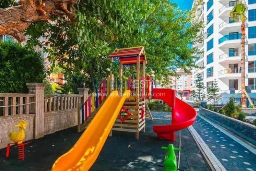 Furnished flat in a new complex with it's own beach in Alanya 5 