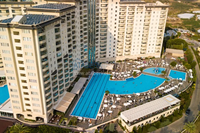 Furnished duplex flat in elite complex in Mahmutlar 5 