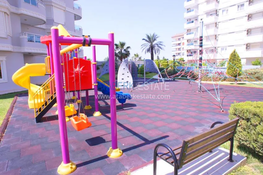 Furnished flat with a sea view on the coast line of Tosmur in the complex  9 