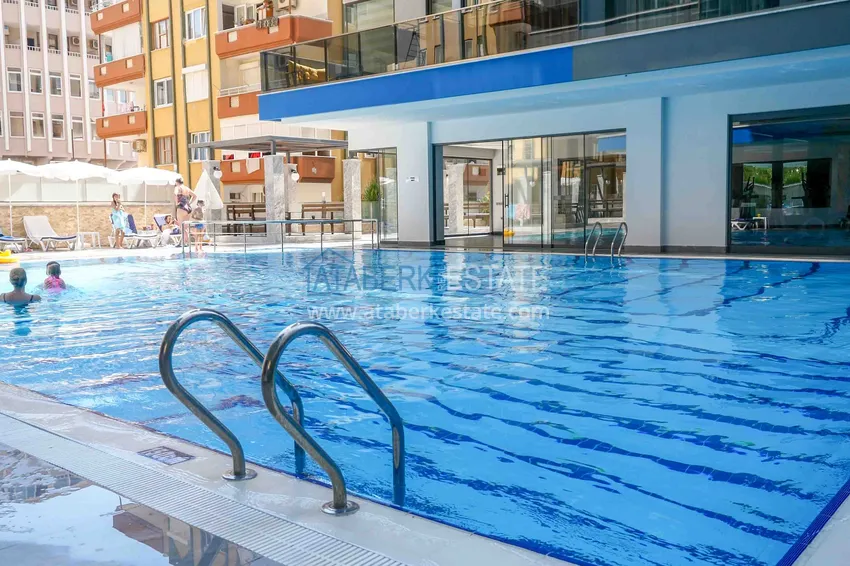 Flat in Mahmutlar with open sea views in the elite complex on the coast line  6 