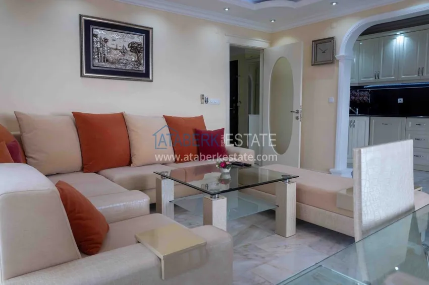 Purchase Furnished flat with a sea view on the sea coast in Mahmutlar 10 