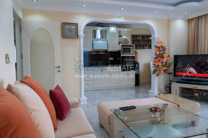 Purchase Furnished flat with a sea view on the sea coast in Mahmutlar 11 
