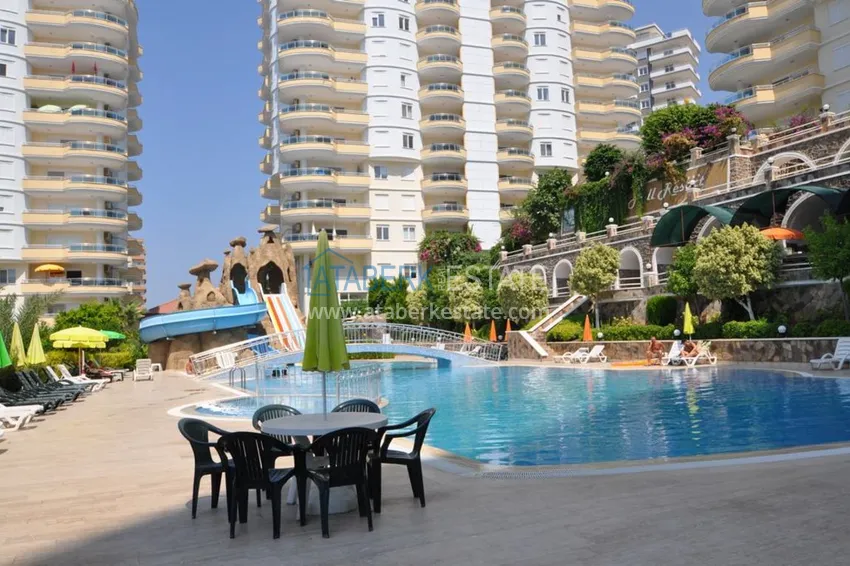 Furnished apartment with open views of the sea and mountains in Mahmutlar 8 