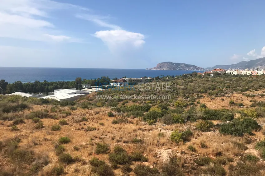Furnished flat on two levels with a sea view in Kestel 11 