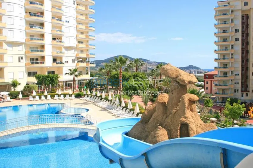 Furnished apartment with open views of the sea and mountains in Mahmutlar 9 