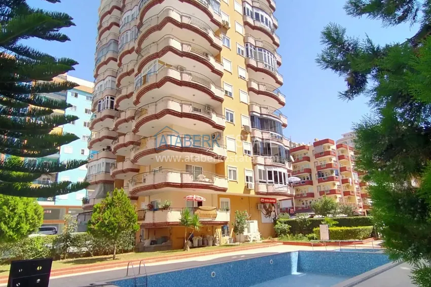 Flat with a partial sea view in a residential complex in Mahmutlar  6 
