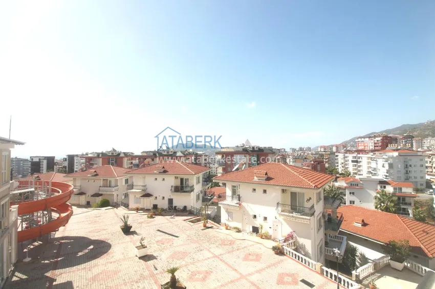 Purchase Furnished flat with a glazed balcony and a partial sea view in Cikcilli 9 