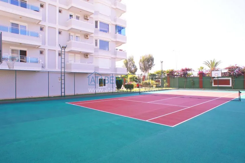 Furnished flat with a sea view on the coast line of Tosmur in the complex  11 