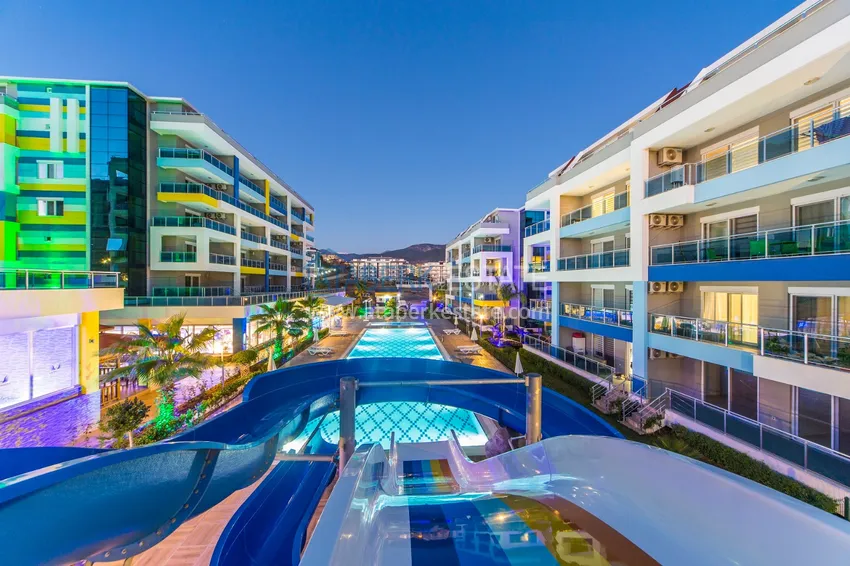 Flat in Kestel with a partial sea view in a comfortable complex  7 