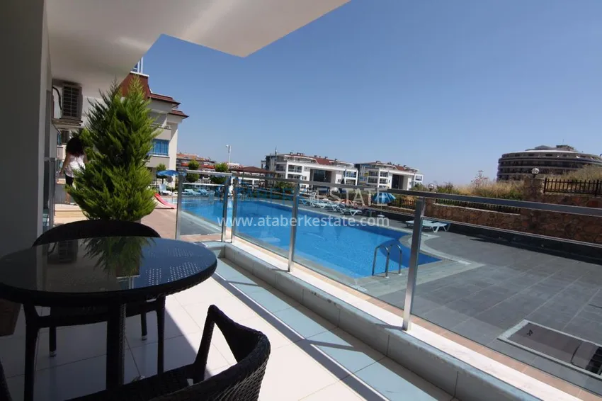 Purchase Furnished flat on two levels with a sea view in Kestel 8 