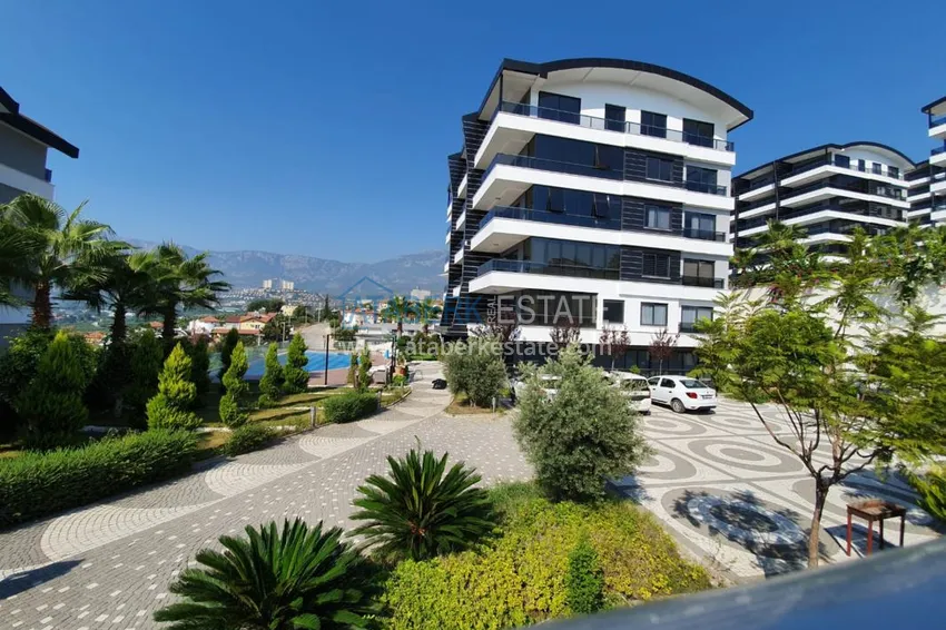 Apartment in Kargicak with furniture overlooking the sea in a premium complex 9 